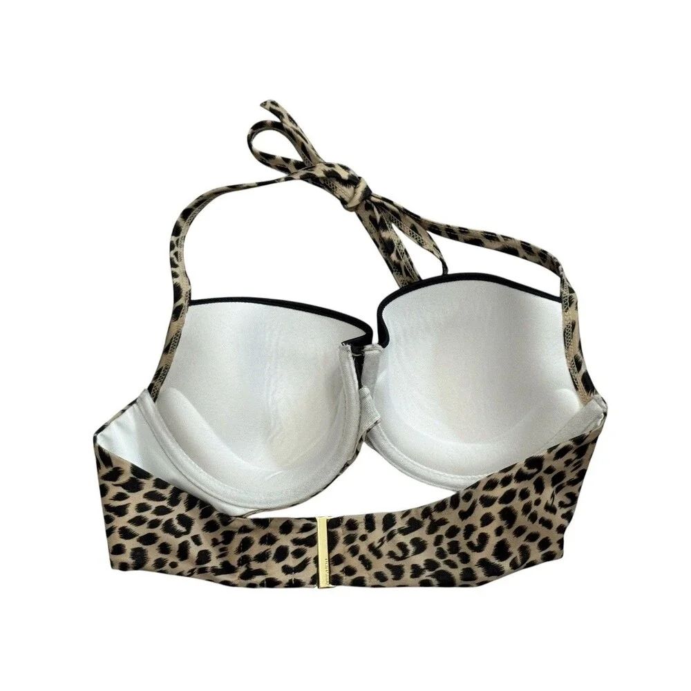 Victorias Secret Leopard Animal Push Up Bikini Top‎ 34 C